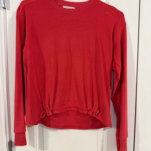 Elegant Red Long Sleeve Top